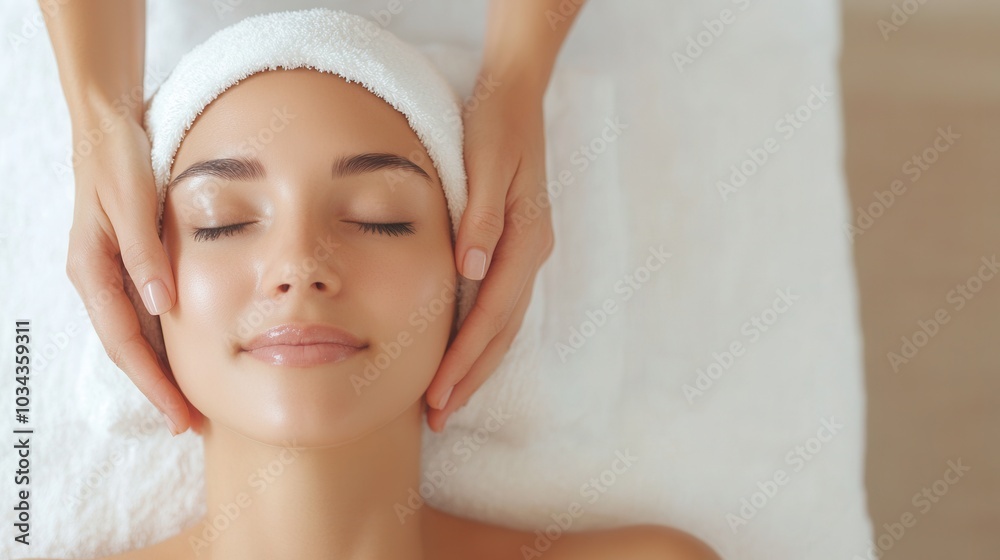 pleasure of relaxation, mental rest for a woman, spa treatment for the face. Skin care mockup, mock up, template, empty, for text, place, copyspace, copy space pleasure of relaxation, mental rest for a woman, spa treatment for the face. Skin care mockup, mock up, template, empty, for text, place, copyspace, copy space