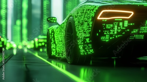 Futuristic automotive revolution exploring the intersection of advanced technology and neon aesthetics in modern transportation design