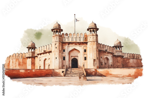 PNG Lahore Fort architecture building fort.