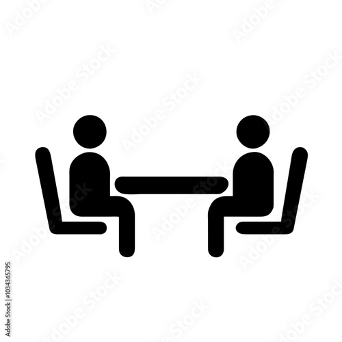 A Meeting Icon Representing Collaboration and Discussion