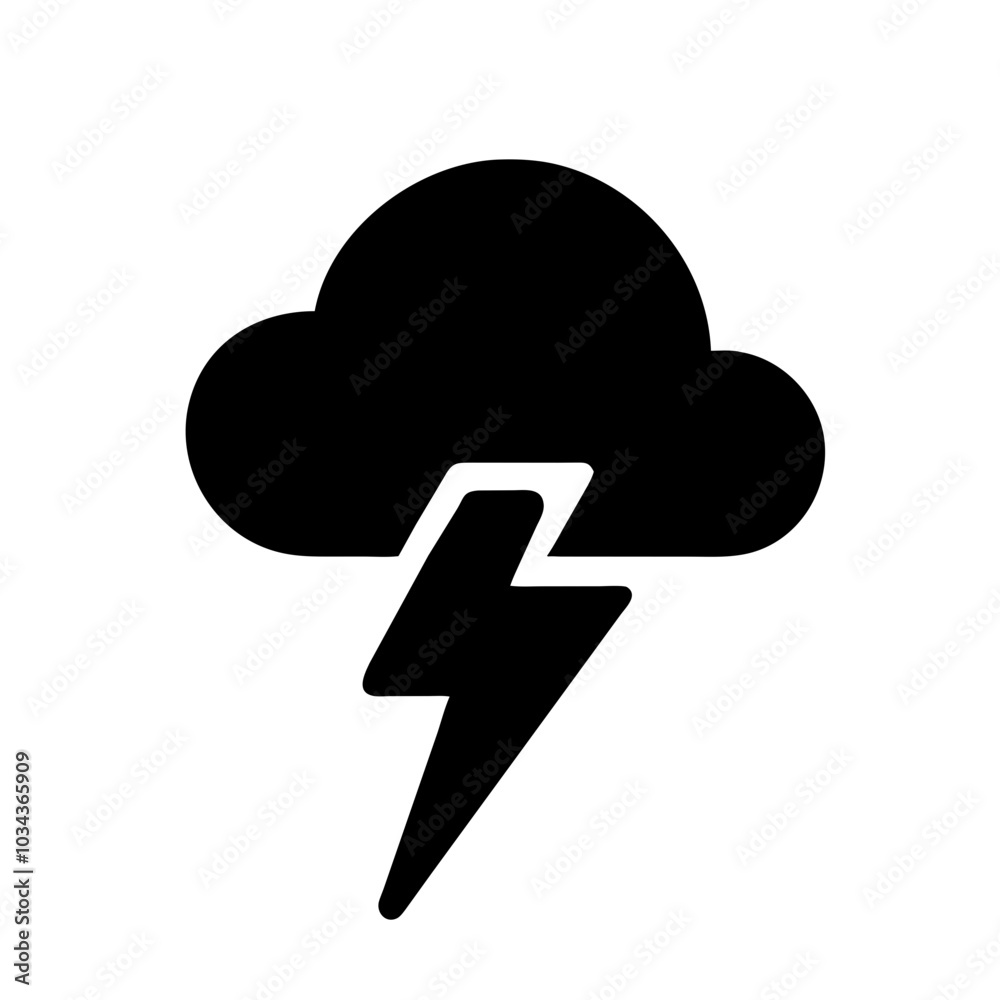 A Lightning Bolt Icon for Energy and Power A Lightning Bolt Icon for Energy and Power