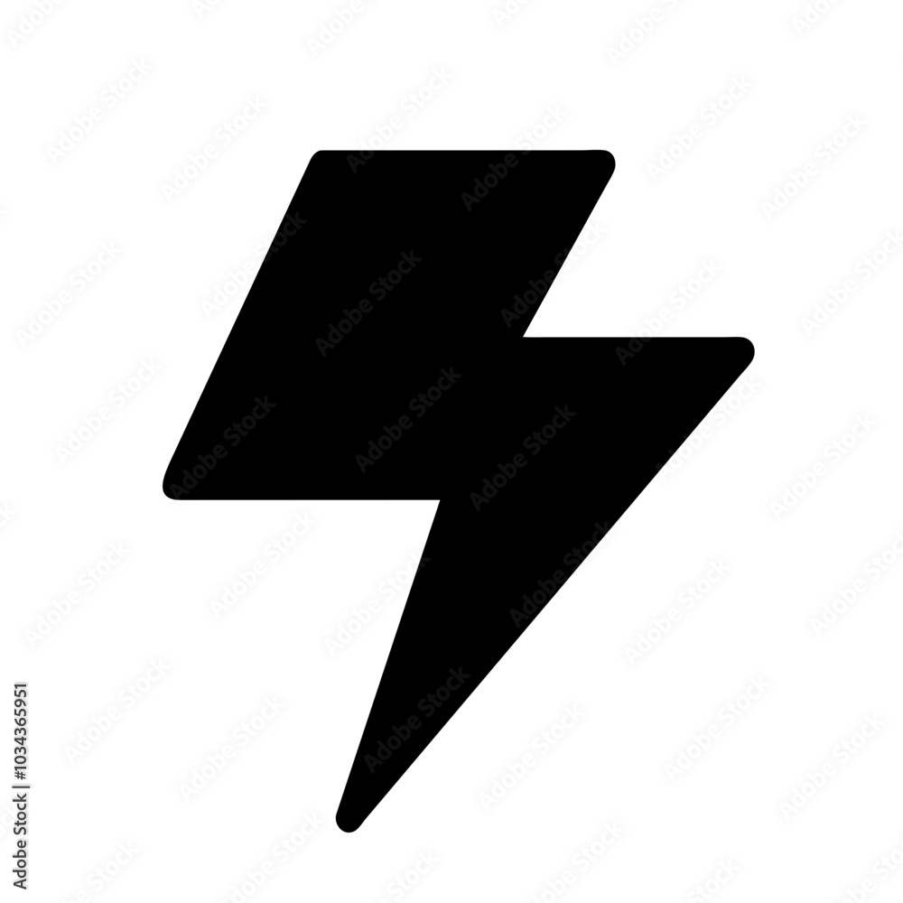 A Lightning Bolt Icon for Energy and Power A Lightning Bolt Icon for Energy and Power