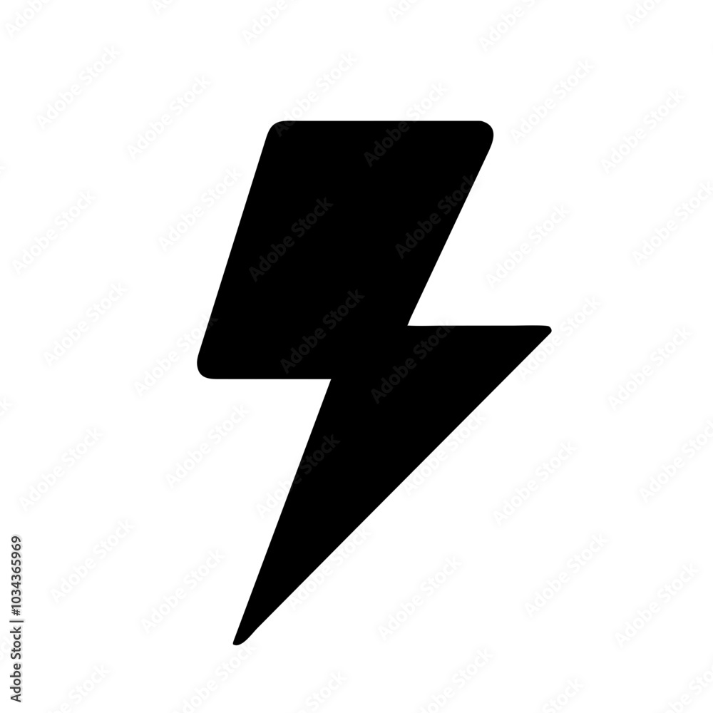 A Lightning Bolt Icon for Energy and Power A Lightning Bolt Icon for Energy and Power