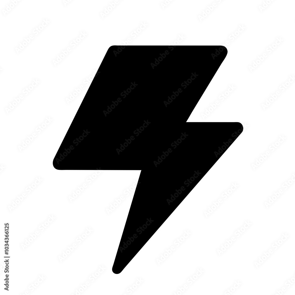A Lightning Bolt Icon for Energy and Power A Lightning Bolt Icon for Energy and Power