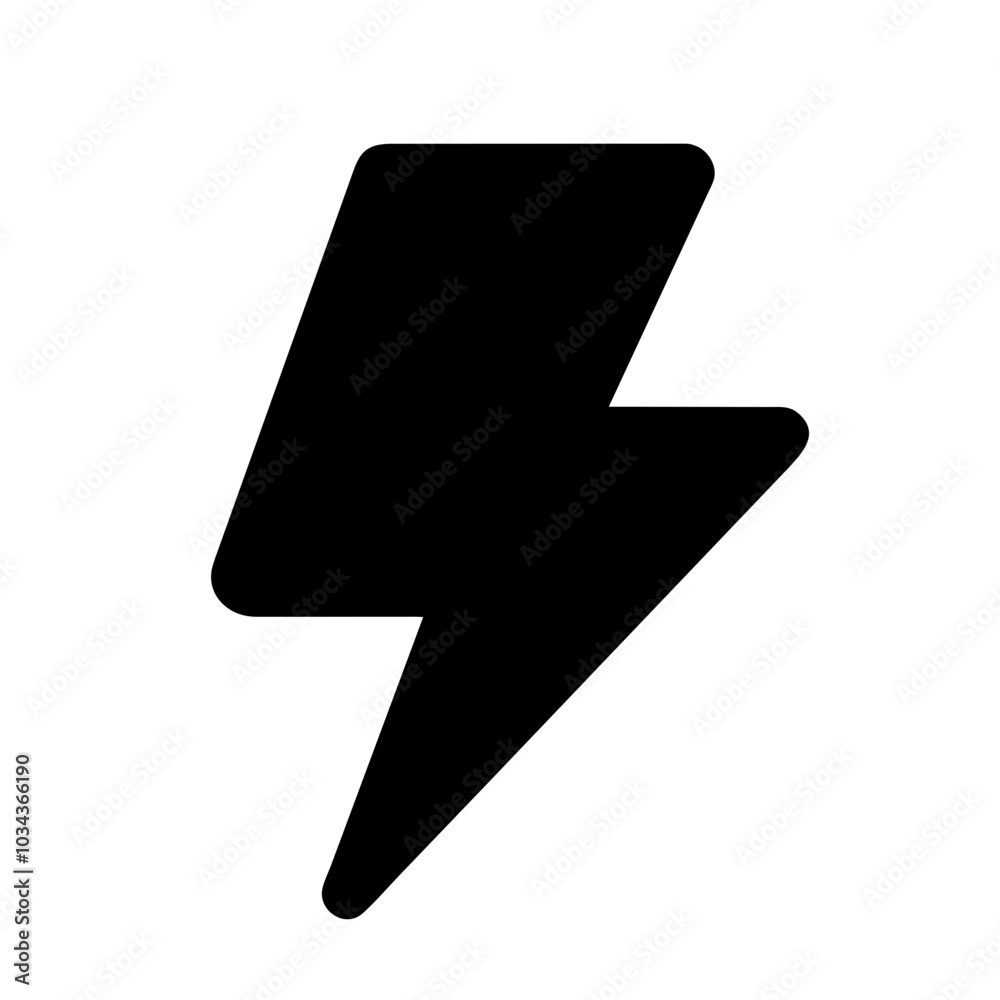 A Lightning Bolt Icon for Energy and Power A Lightning Bolt Icon for Energy and Power