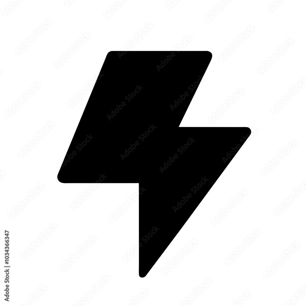 A Lightning Bolt Icon for Energy and Power A Lightning Bolt Icon for Energy and Power