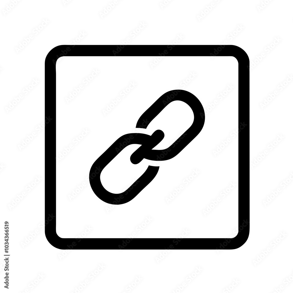 A Link/URL Icon Symbolizing Connectivity A Link/URL Icon Symbolizing Connectivity