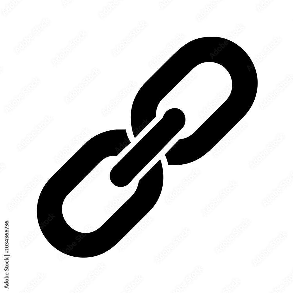 A Link/URL Icon Symbolizing Connectivity A Link/URL Icon Symbolizing Connectivity