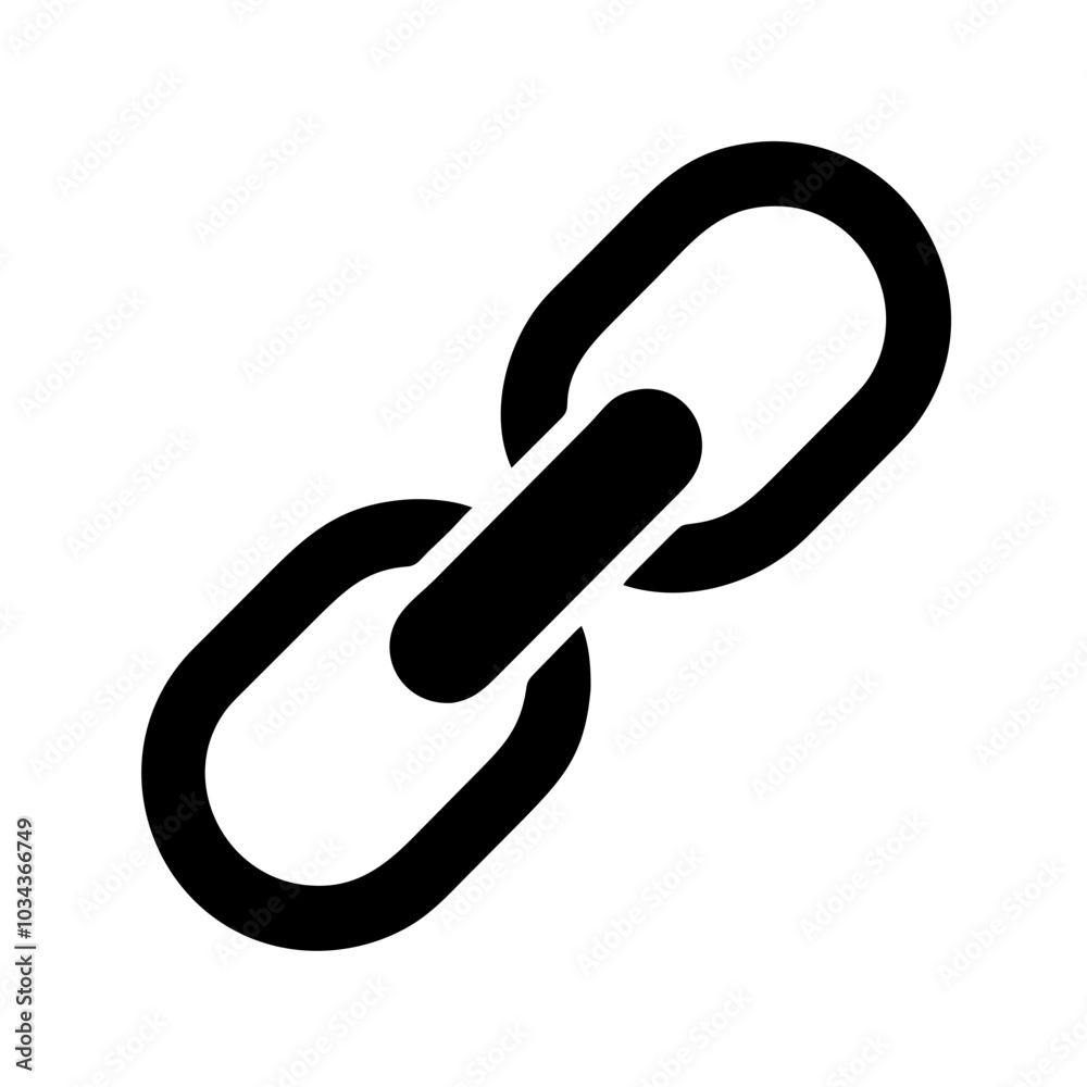 A Link/URL Icon Symbolizing Connectivity A Link/URL Icon Symbolizing Connectivity