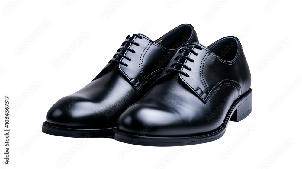 Leather shoes, white isolate background Leather shoes, white isolate background