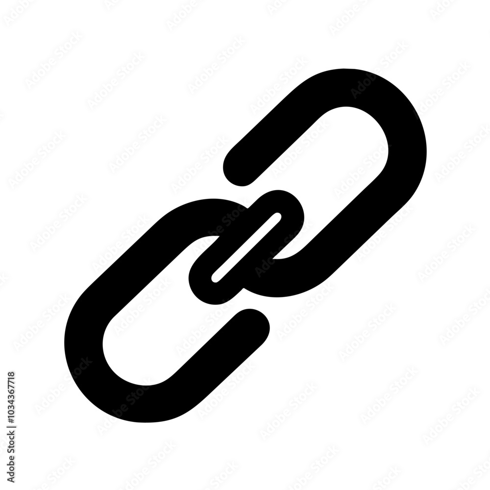 A Link/URL Icon Symbolizing Connectivity A Link/URL Icon Symbolizing Connectivity