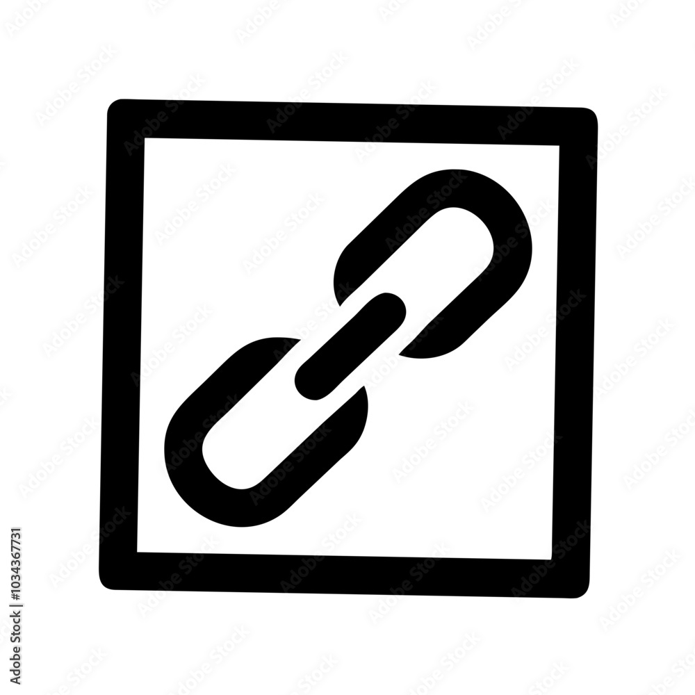 A Link/URL Icon Symbolizing Connectivity A Link/URL Icon Symbolizing Connectivity