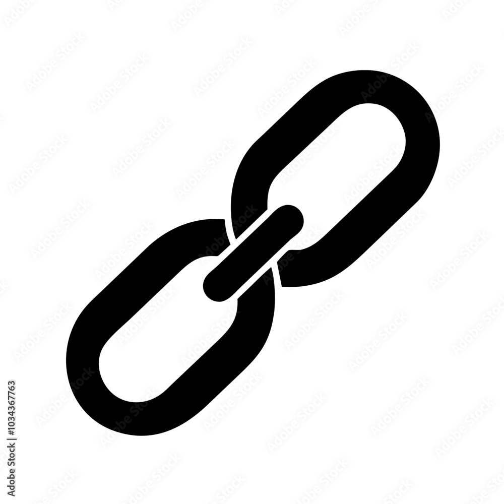 A Link/URL Icon Symbolizing Connectivity A Link/URL Icon Symbolizing Connectivity