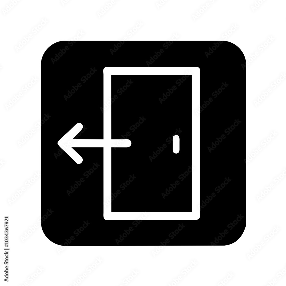 A Login/Exit Icon for Access Management A Login/Exit Icon for Access Management