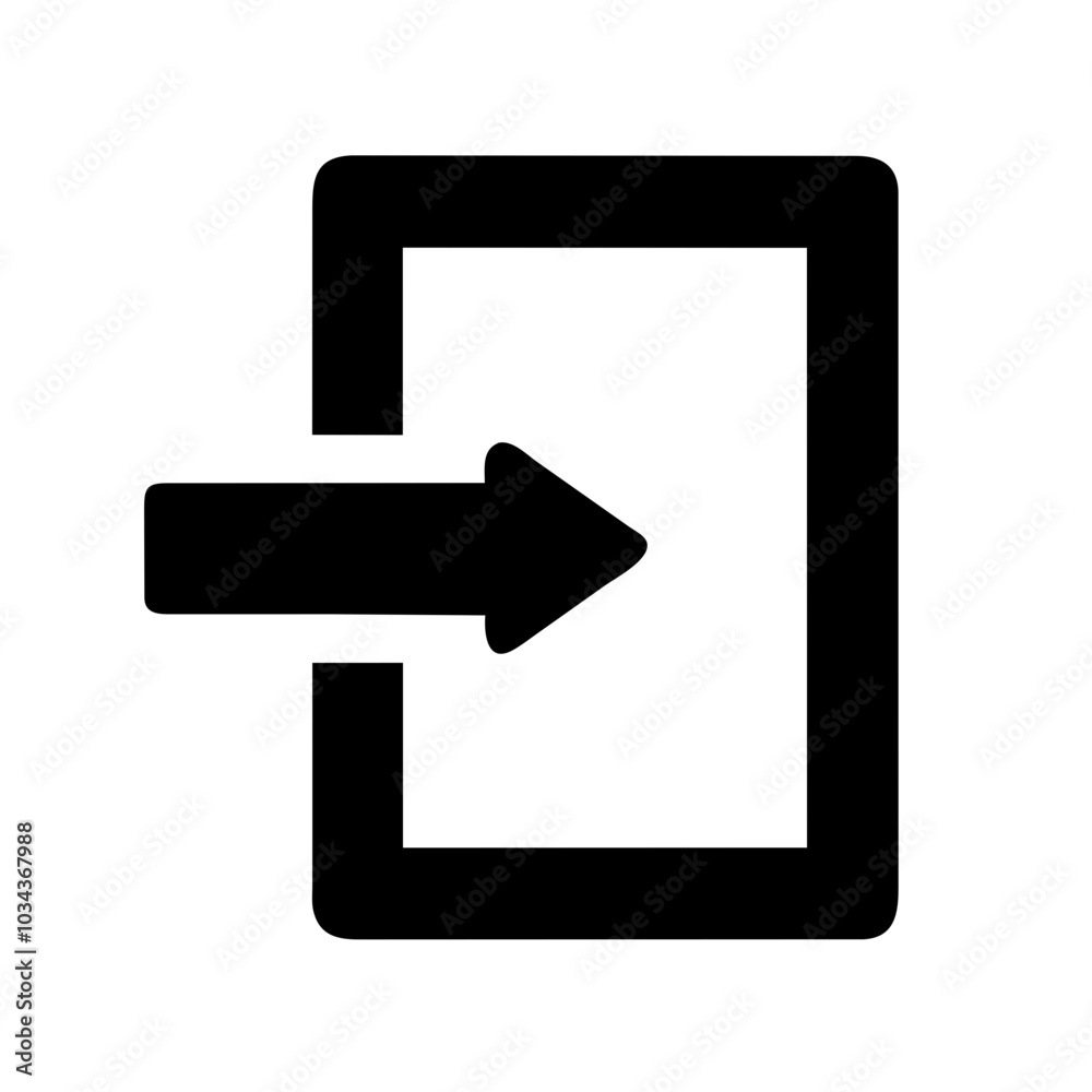 A Login/Exit Icon for Access Management A Login/Exit Icon for Access Management