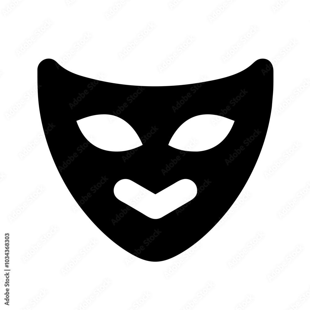 A Mask Icon Representing Safety and Protection A Mask Icon Representing Safety and Protection