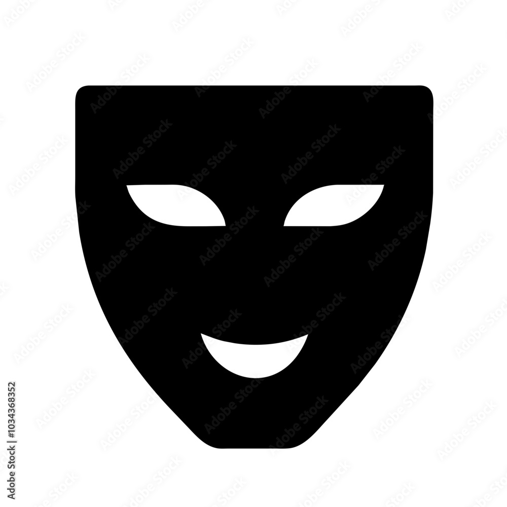 A Mask Icon Representing Safety and Protection A Mask Icon Representing Safety and Protection