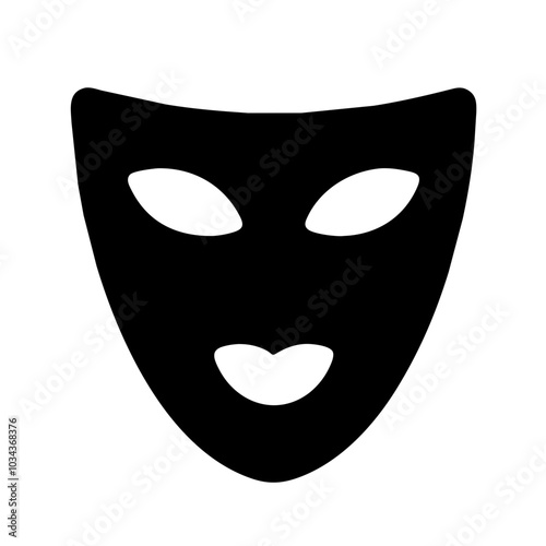 A Mask Icon Representing Safety and Protection