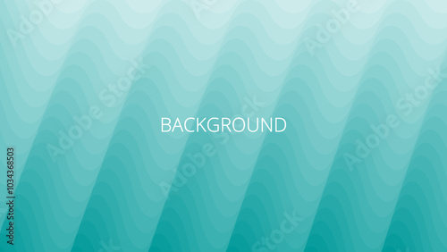 Teal green abstract background with sharp wavy lines and gradient transition, dynamic flame shape. Inclined bends