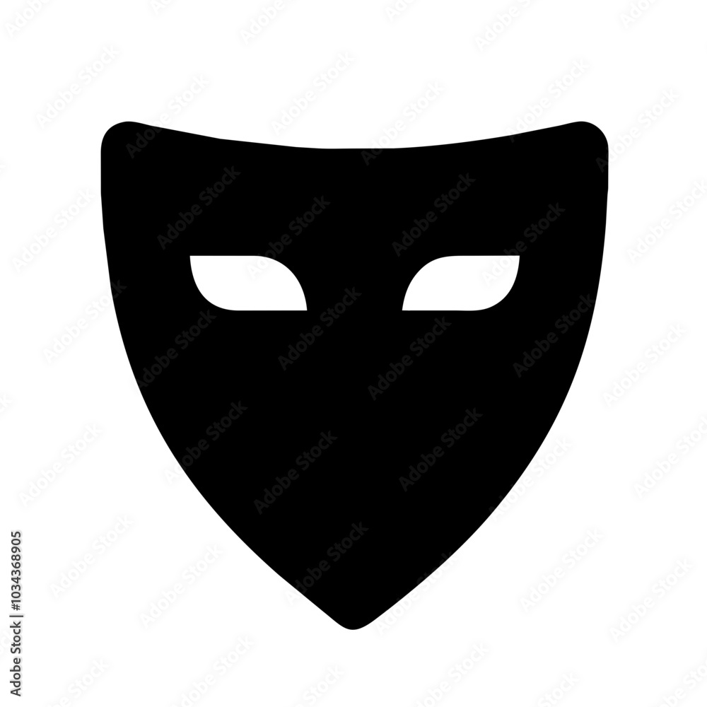 A Mask Icon Representing Safety and Protection A Mask Icon Representing Safety and Protection