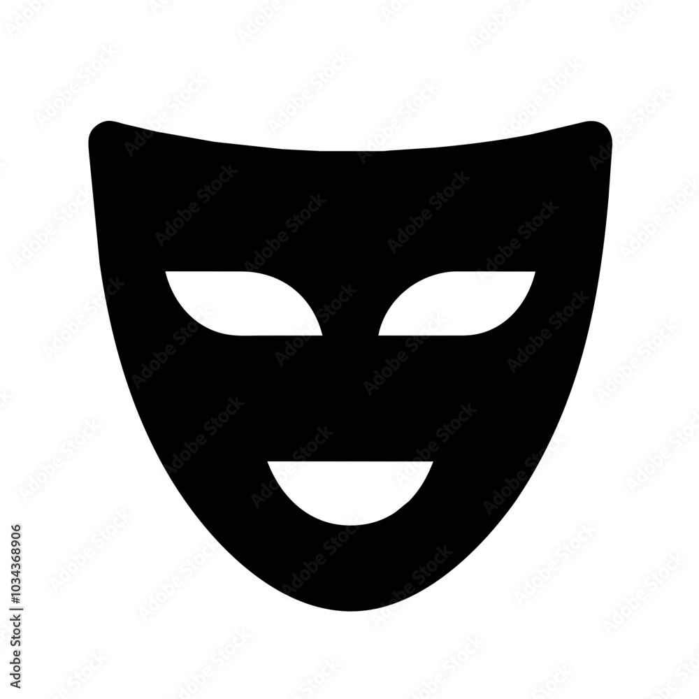 A Mask Icon Representing Safety and Protection A Mask Icon Representing Safety and Protection