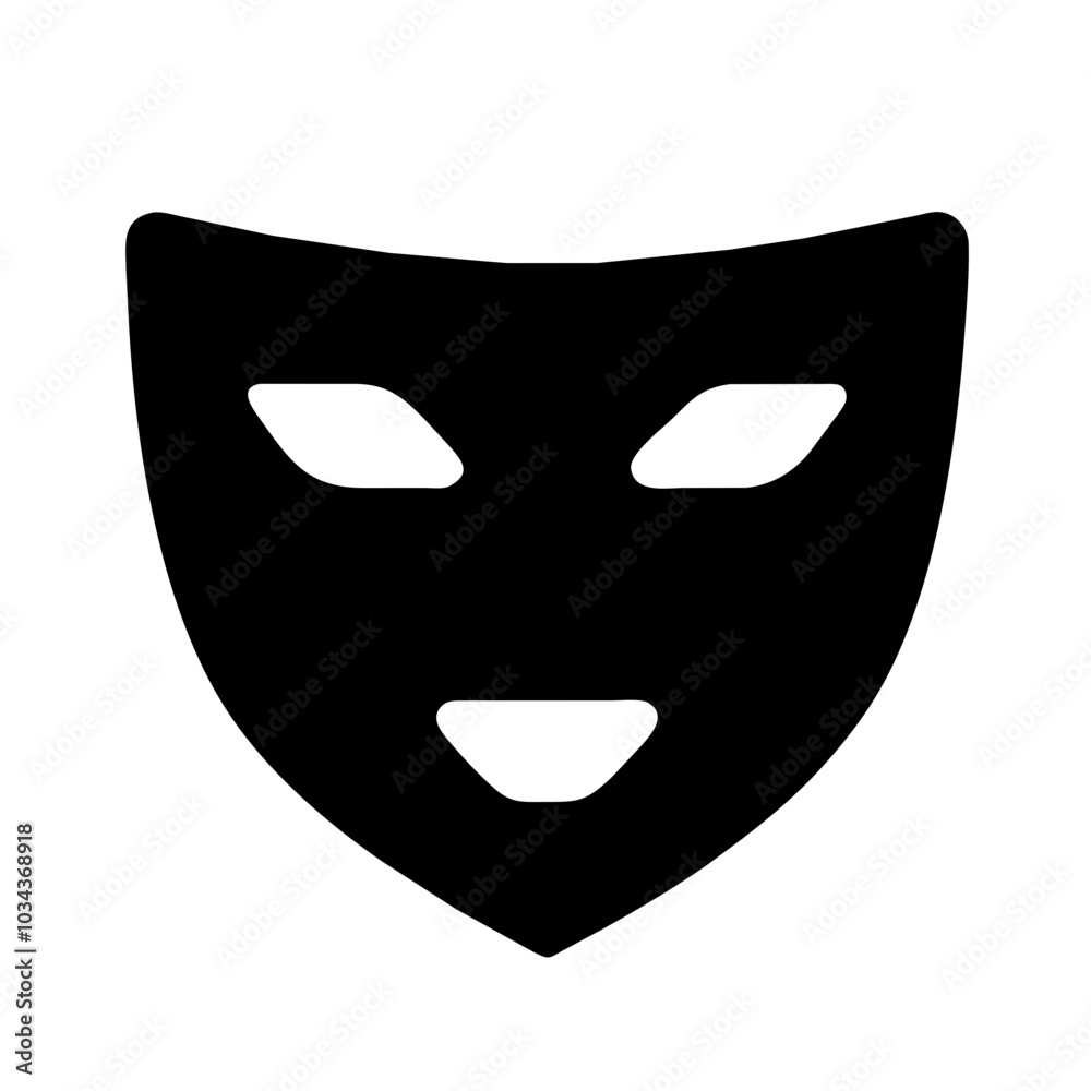 A Mask Icon Representing Safety and Protection A Mask Icon Representing Safety and Protection