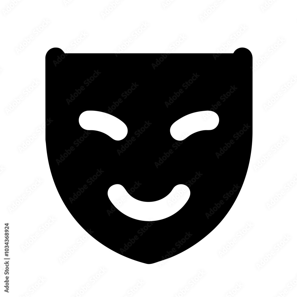 A Mask Icon Representing Safety and Protection A Mask Icon Representing Safety and Protection