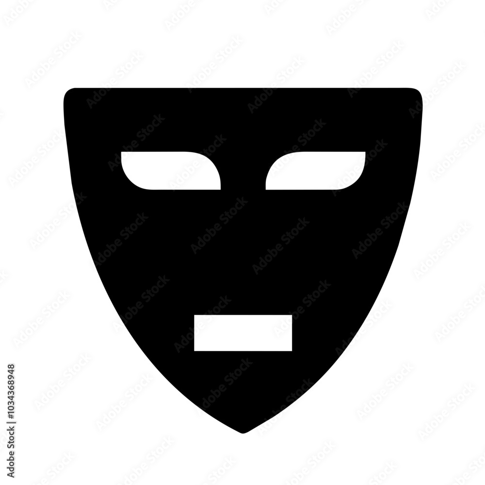 A Mask Icon Representing Safety and Protection A Mask Icon Representing Safety and Protection