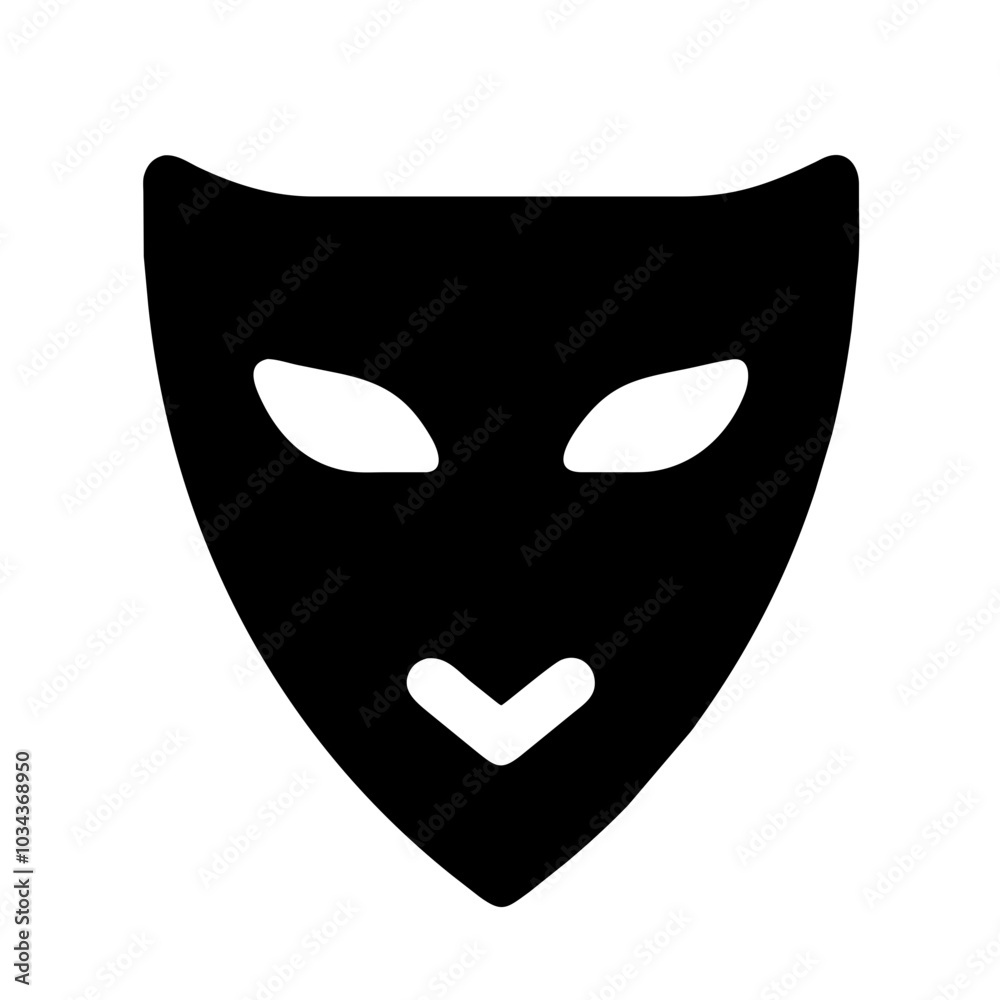 A Mask Icon Representing Safety and Protection A Mask Icon Representing Safety and Protection