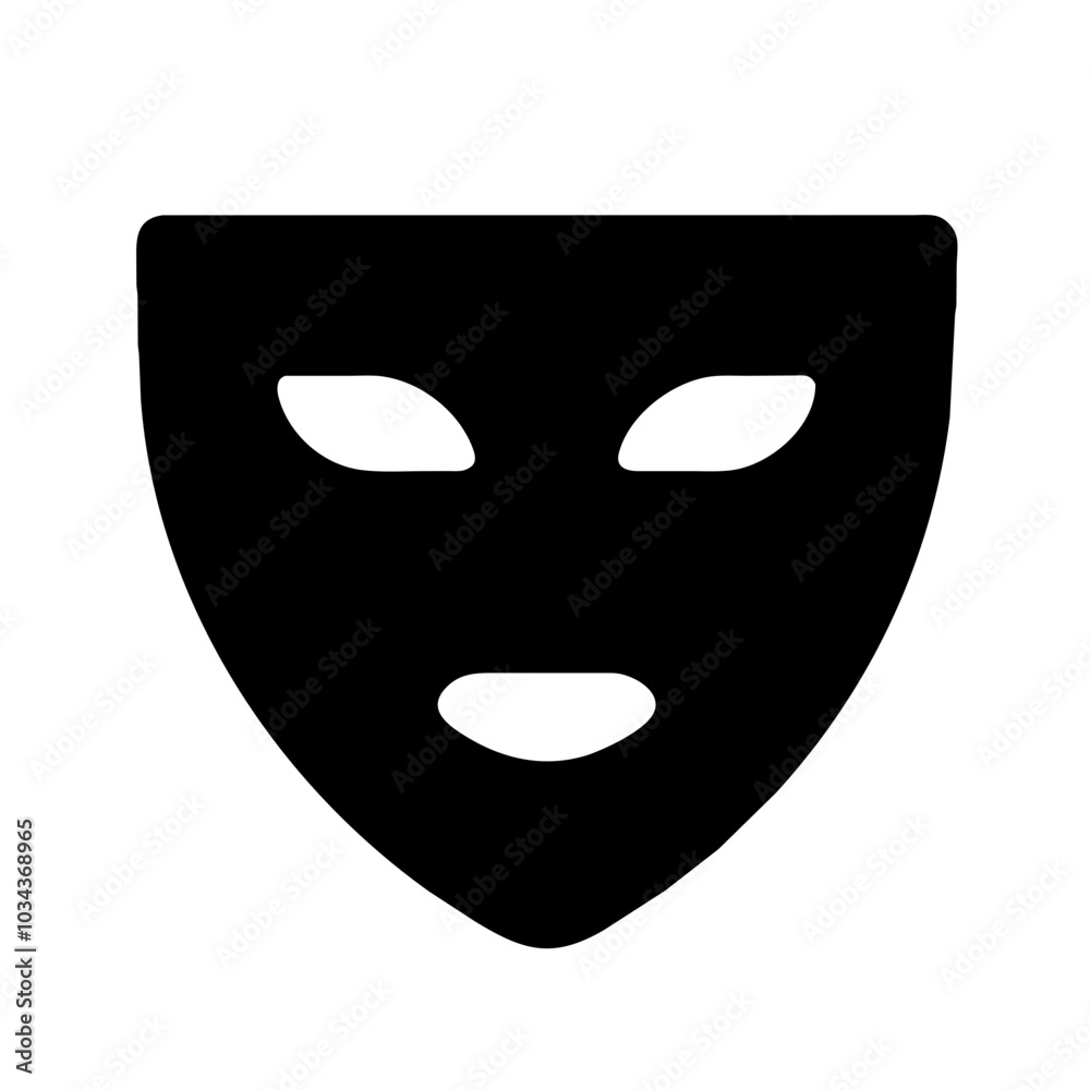 A Mask Icon Representing Safety and Protection A Mask Icon Representing Safety and Protection