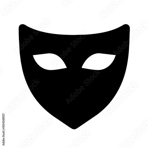 A Mask Icon Representing Safety and Protection