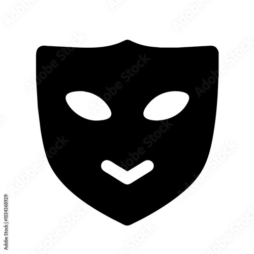 A Mask Icon Representing Safety and Protection