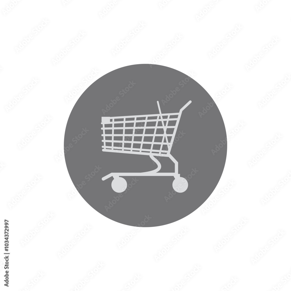 Shopping cart emoji vector symbol Shopping cart emoji vector symbol