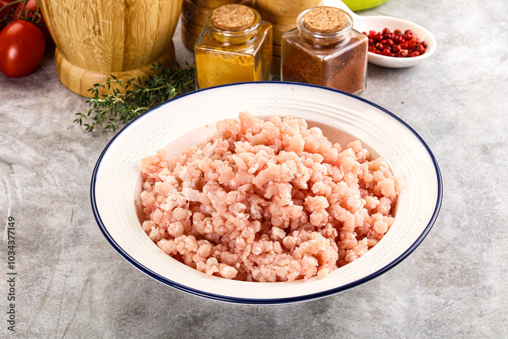 Homemade Raw pork minced meat Homemade Raw pork minced meat