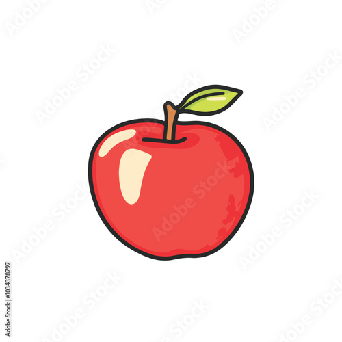 red apple