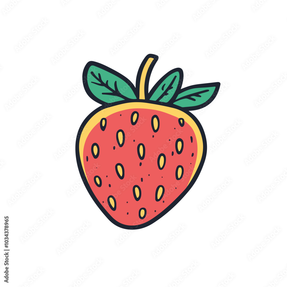 Fototapeta premium strawberry on a white background