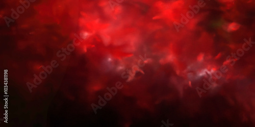 Abstract fiery red texture with smoky swirls and dark edges