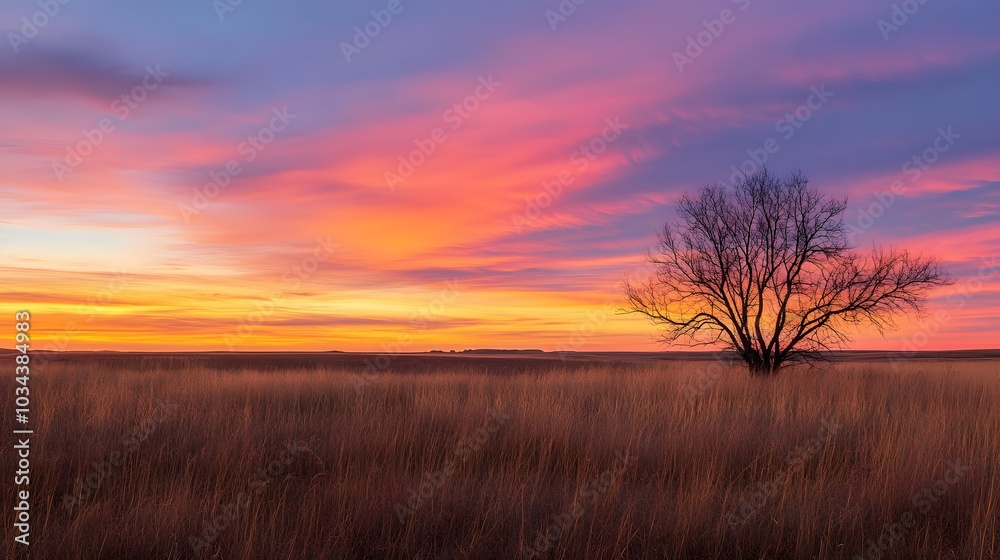 Dry plants crouch in the field in the wind during sunset. Dry plants crouch in the field in the wind during sunset.