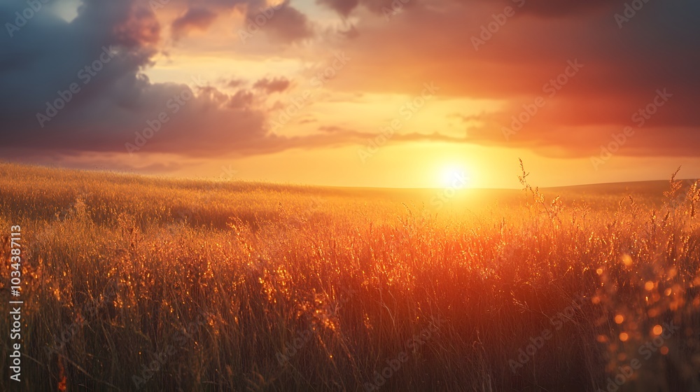 Dry plants crouch in the field in the wind during sunset. Dry plants crouch in the field in the wind during sunset.