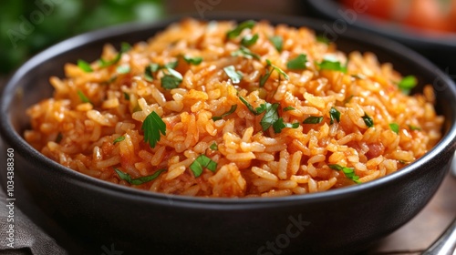 The national cuisine of Mexico: Mexican rice.