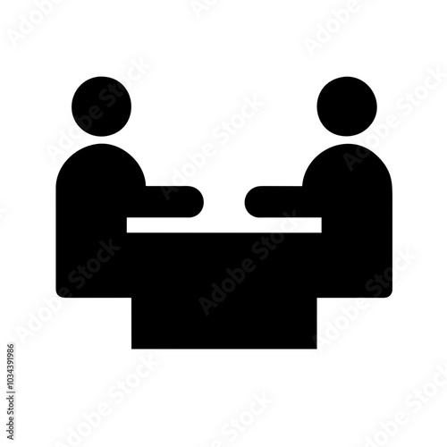 A Meeting Icon Representing Collaboration and Discussion