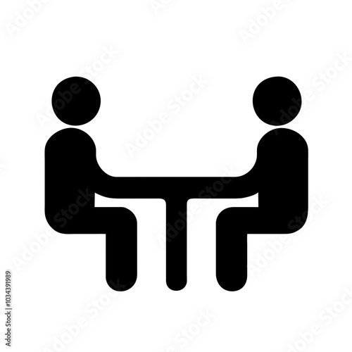 A Meeting Icon Representing Collaboration and Discussion
