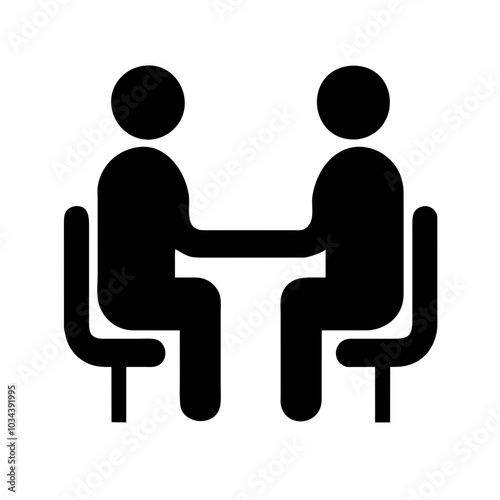 A Meeting Icon Representing Collaboration and Discussion