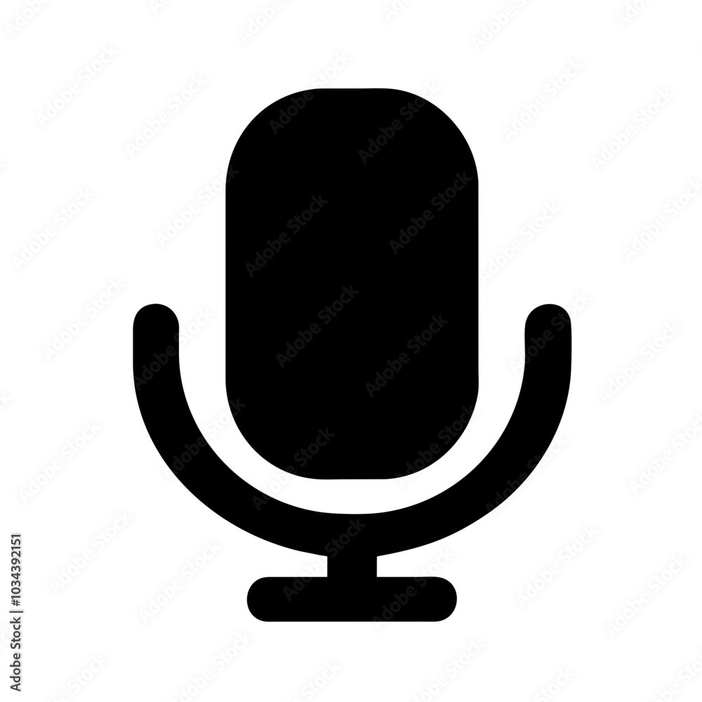 A Microphone Icon Representing Sound Capture A Microphone Icon Representing Sound Capture
