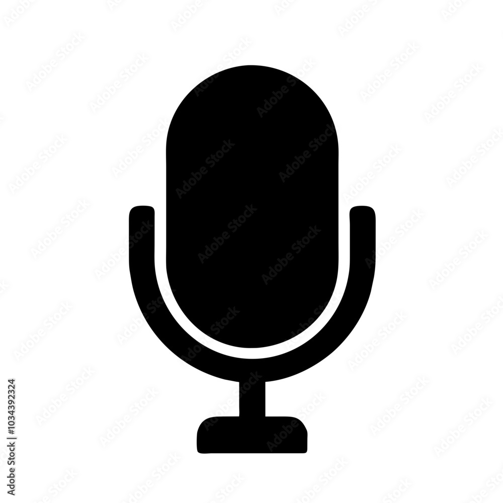 A Microphone Icon Representing Sound Capture A Microphone Icon Representing Sound Capture