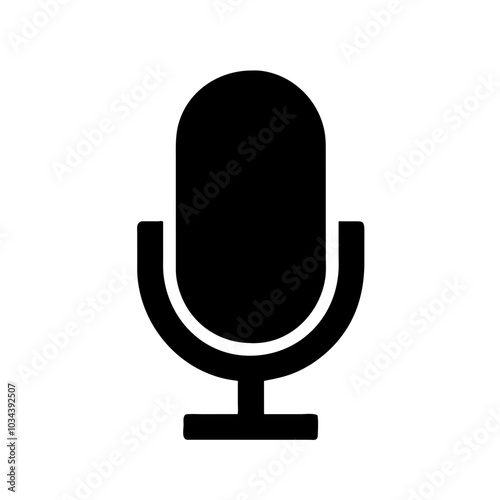 A Microphone Icon Representing Sound Capture