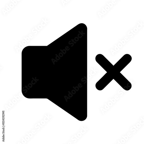 A Mute Icon Representing Sound Control