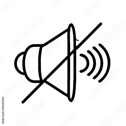 A Mute Icon Representing Sound Control