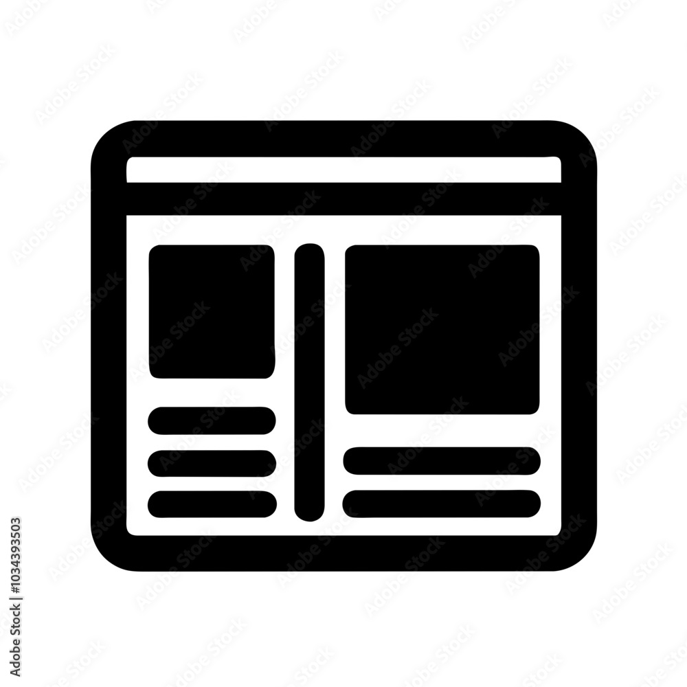 A News Icon Representing Information and Updates A News Icon Representing Information and Updates