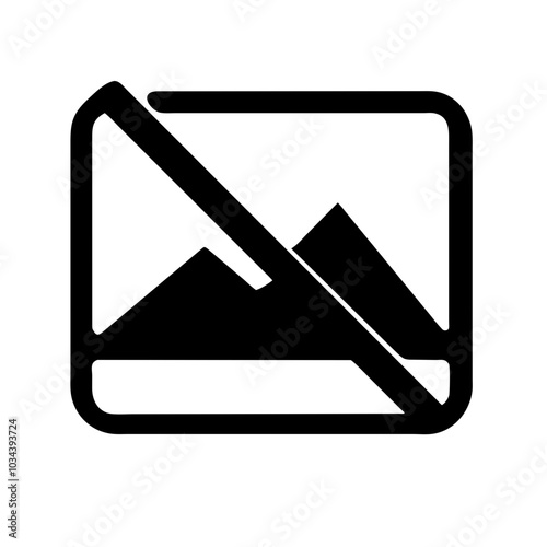 A No Image Icon Indicating Absence of Visuals